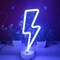 Summer Lightning Neon Sign With Holder Base, USB or 3-AA Battery Powered Neon Light, LED Desktop Wall Decoration, Various Parties, Decoration of Business Premises